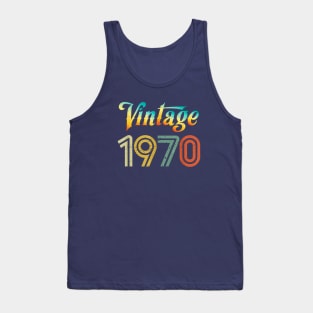 Vintage 1970 Birthday Tank Top